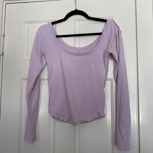We The Free Lilac Long Sleeve Women's Top